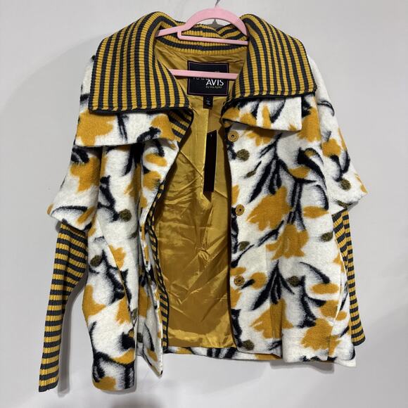 RARA AVIS By Iris Apfel Statement Turtleneck Coat Bold Designer Sz L NWT - Picture 14 of 16